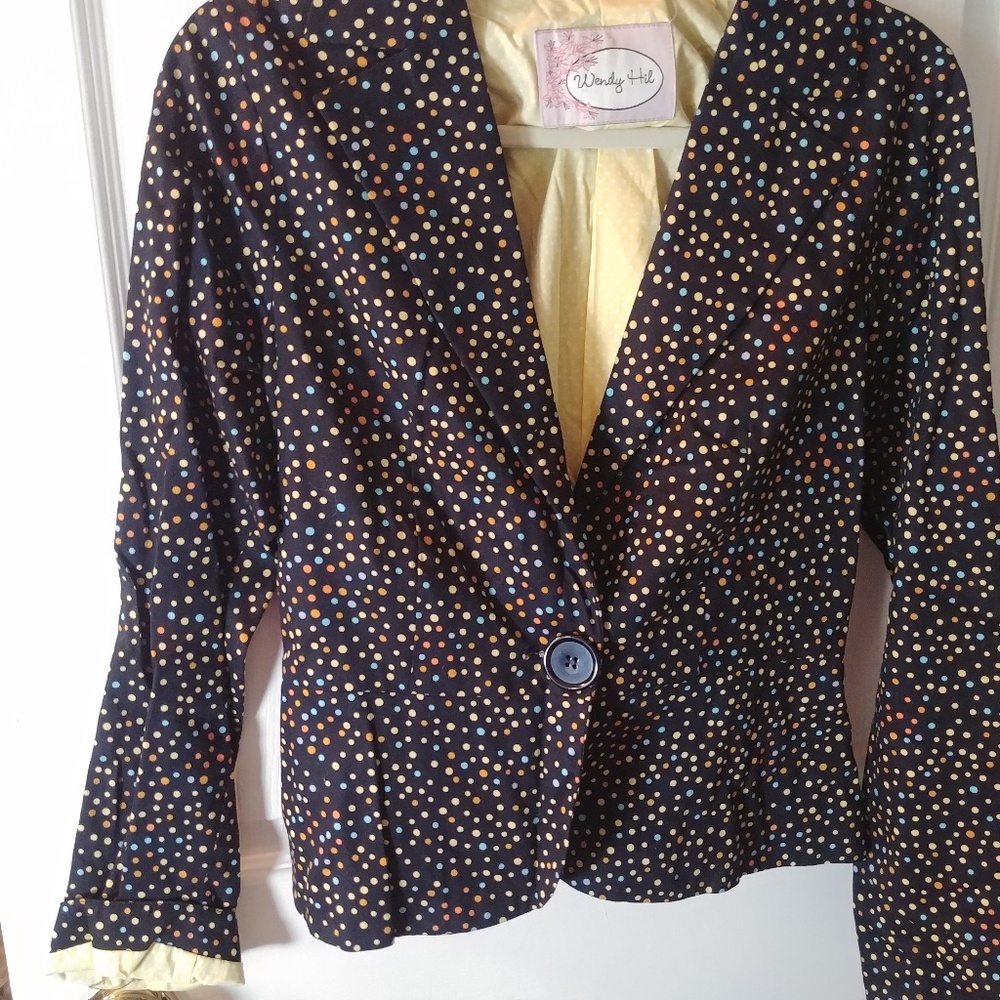 Multi Coloured pok a dot Blazer S